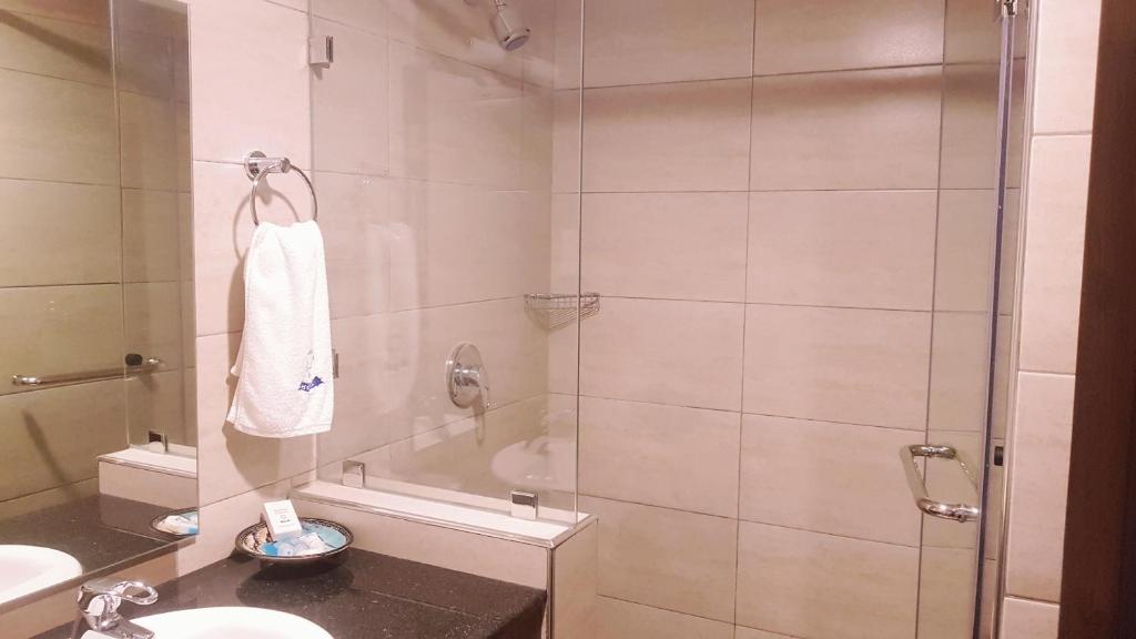 Koupelna v ubytování Merica Hotel