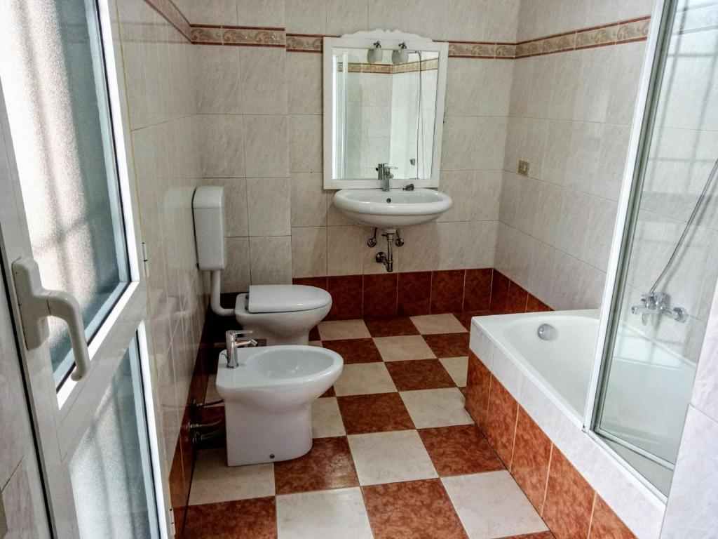 Koupelna v ubytování B&B MIke
