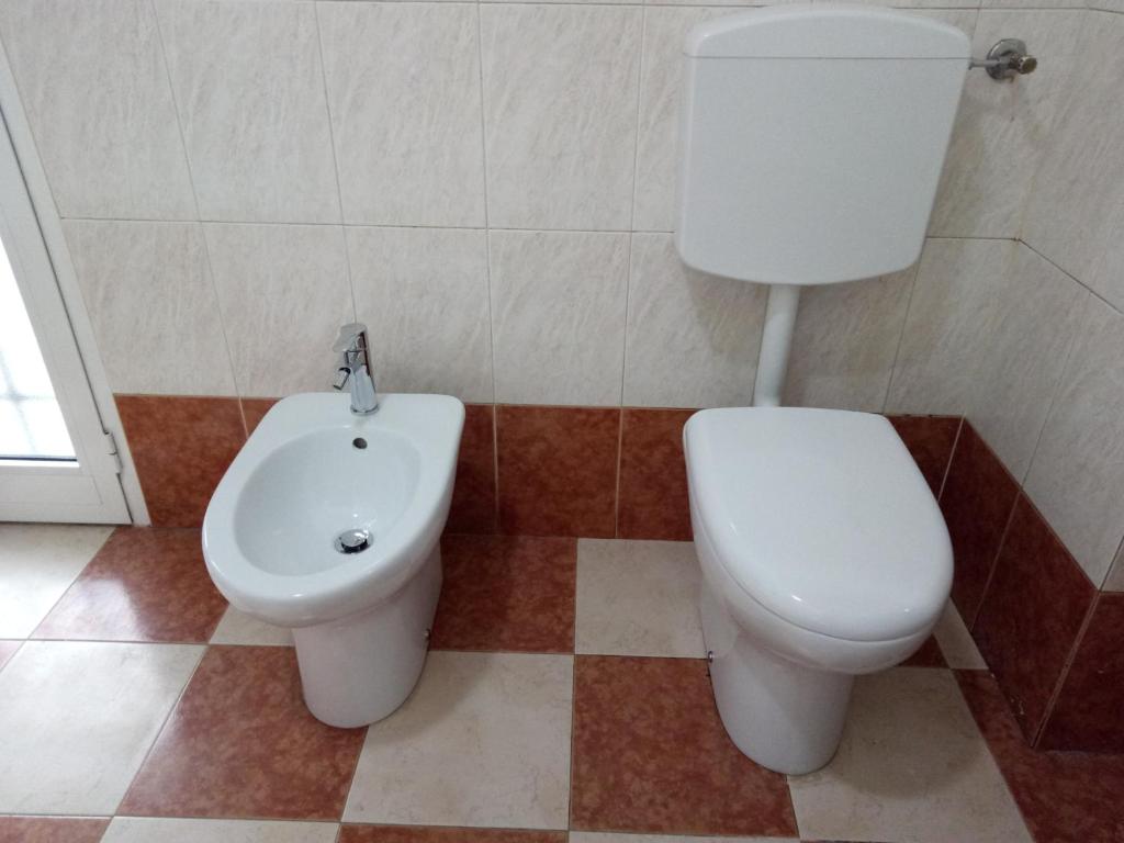 Koupelna v ubytování B&B MIke