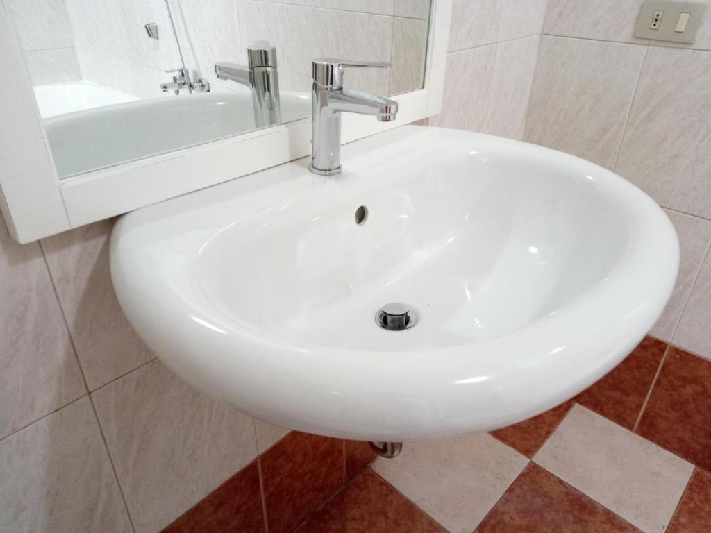 Koupelna v ubytování B&B MIke