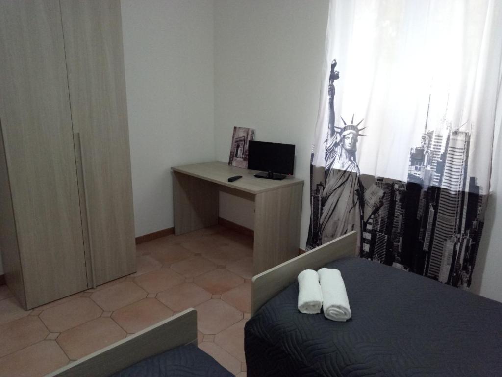 Postel nebo postele na pokoji v ubytování B&B MIke