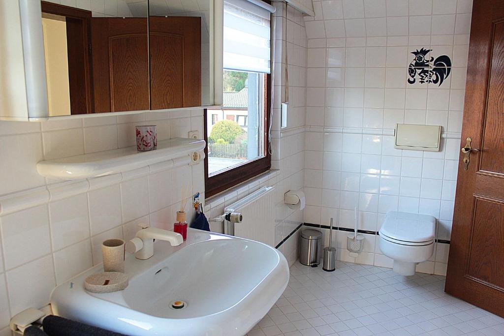 Koupelna v ubytování Ferienhaus Dell