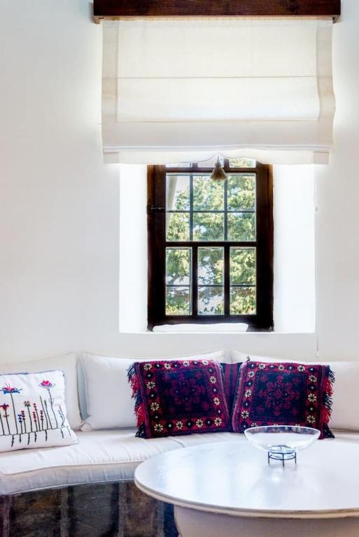 A seating area at Authentic Cretan Stone Windmill