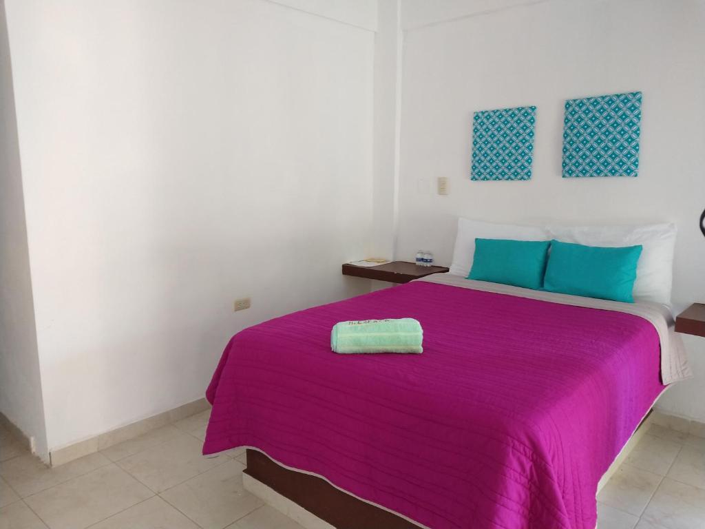 Postel nebo postele na pokoji v ubytování Hotel España