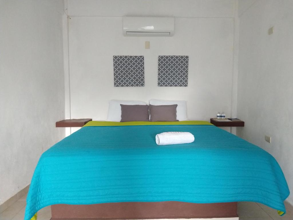 Postel nebo postele na pokoji v ubytování Hotel España