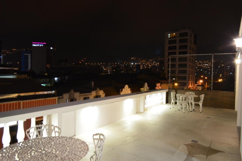 Balkón nebo terasa v ubytování Hotel Gran Mariscal Quito