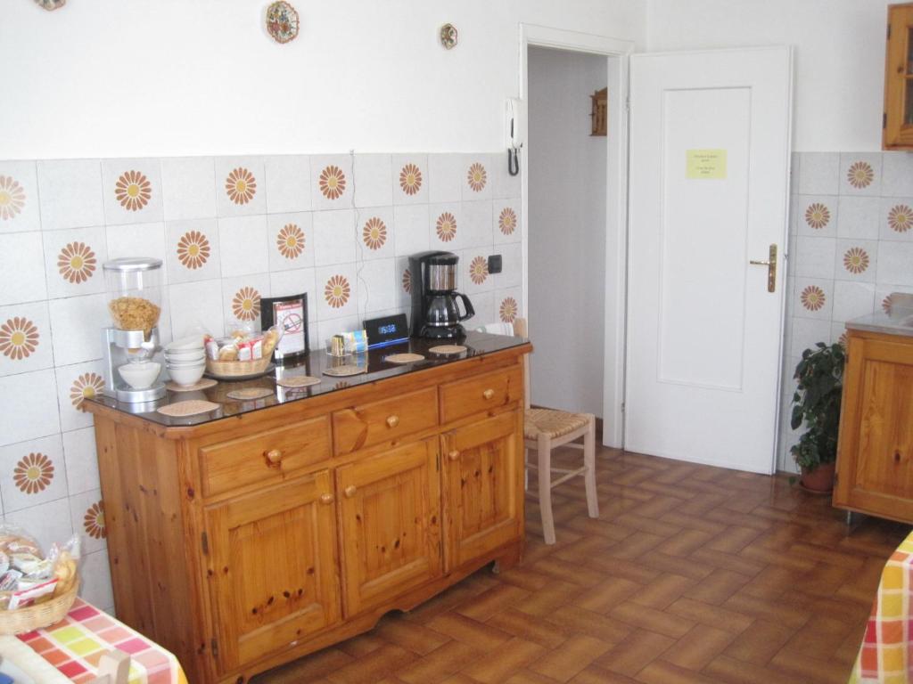 Kuchyň nebo kuchyňský kout v ubytování B&B Fattore