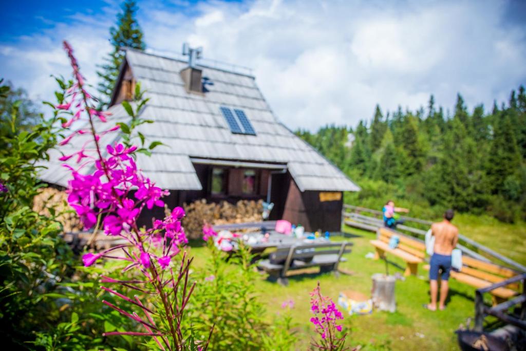 Zahrada ubytování Chalet Tisa Velika Planina