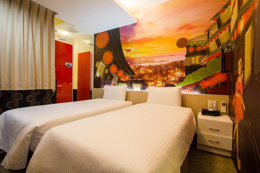 Postel nebo postele na pokoji v ubytování Morwing Hotel - Ocean