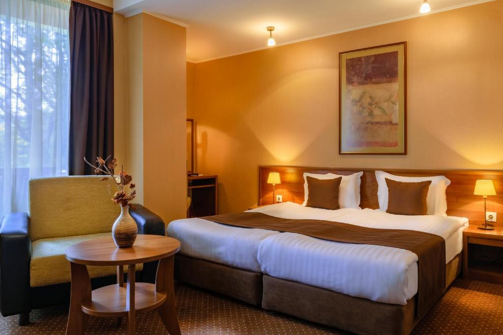 Llit o llits en una habitació de Spa Hotel Calista