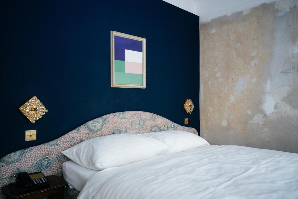 Postel nebo postele na pokoji v ubytování Hotel Am Brillantengrund
