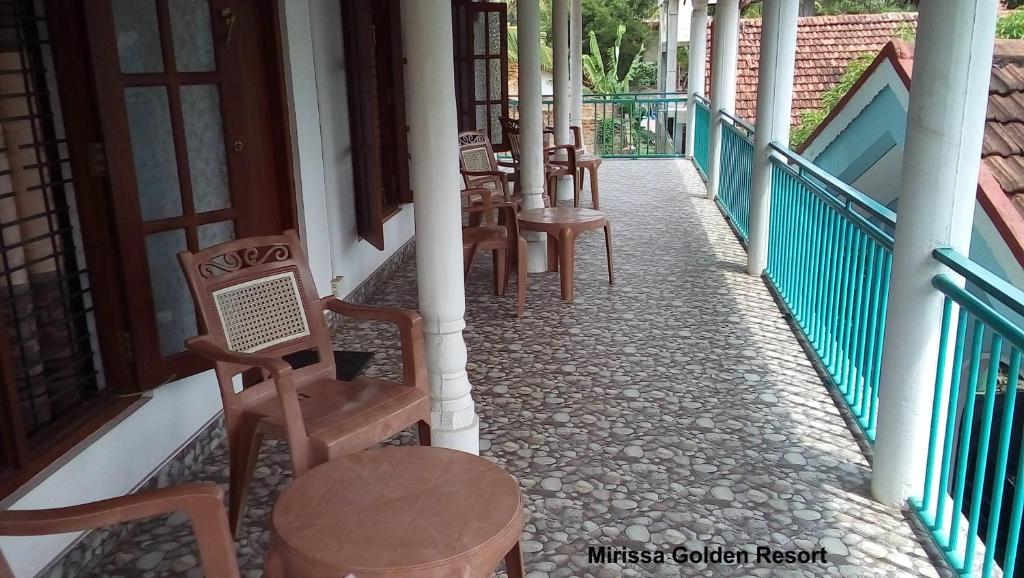 Balkón nebo terasa v ubytování Mirissa Golden Resort