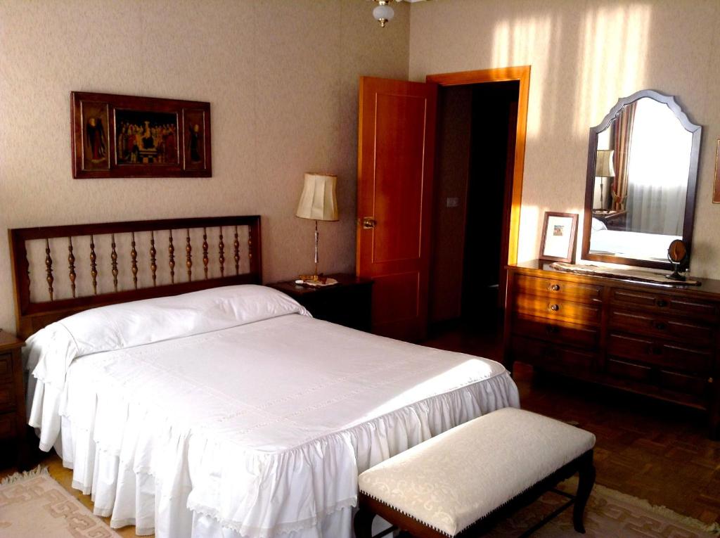 Postel nebo postele na pokoji v ubytování APARTAMENTO 10 PISO VISTAS AL MAR