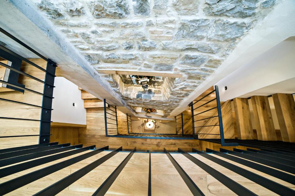 a view of the inside of a church with a stone ceiling at MEMENTO B&B Piran in Piran