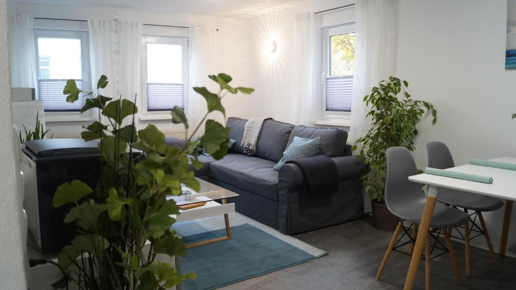 Posezení v ubytování Ferienwohnung Frieda