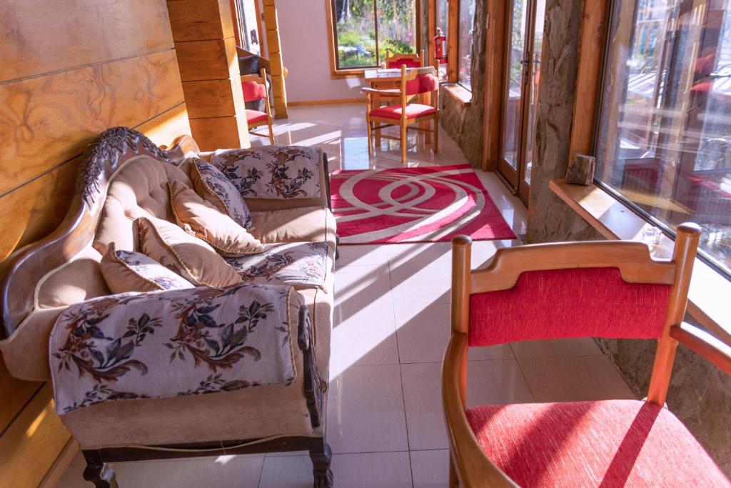 Posezení v ubytování Hostal Los Teros