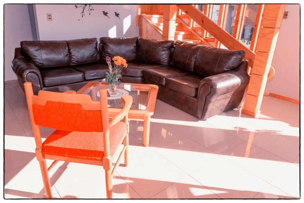 Posezení v ubytování Hostal Los Teros