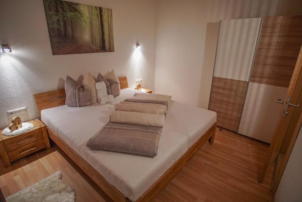 Postel nebo postele na pokoji v ubytování Apart Waldblick