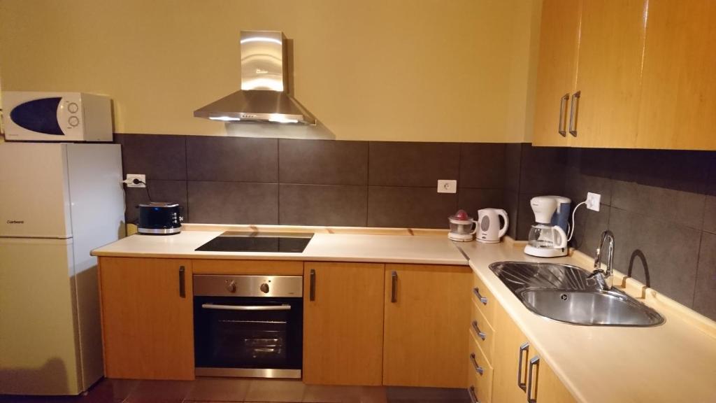 A kitchen or kitchenette at Frodo Haus