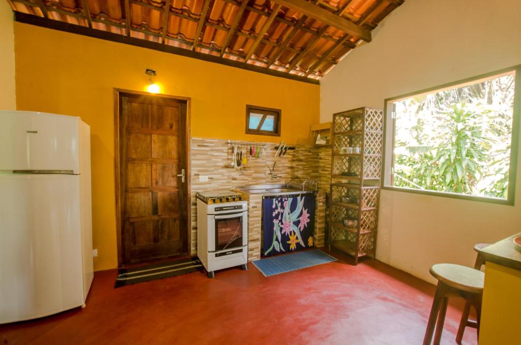 Kuchyň nebo kuchyňský kout v ubytování Casa da Pipoca