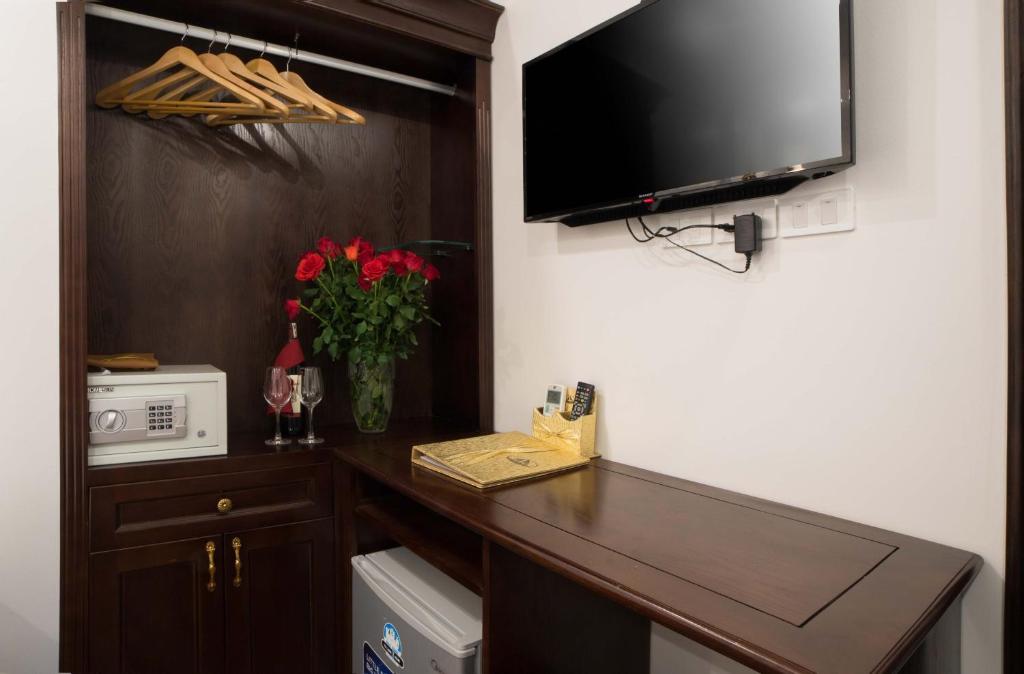 Kuchyň nebo kuchyňský kout v ubytování Golden Sail Hotel & Spa