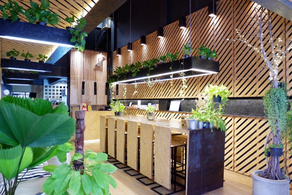 Kuchyň nebo kuchyňský kout v ubytování Hugger Hostel