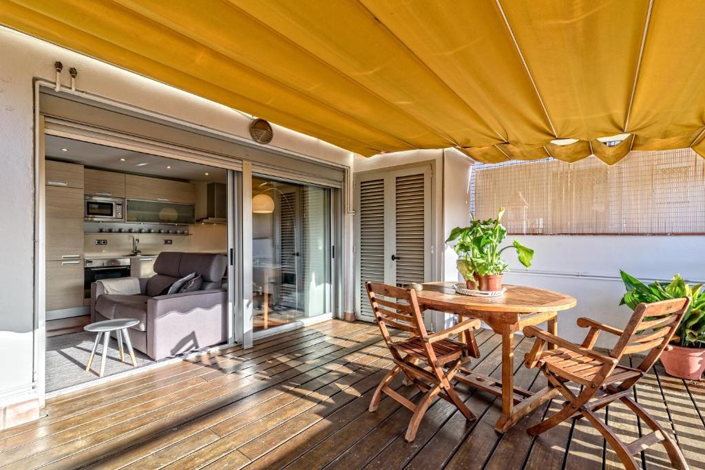 Posezení v ubytování Apartamento con encanto en Badalona