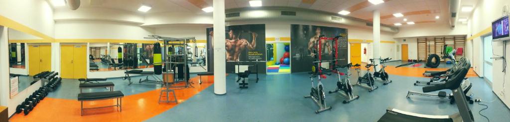Fitness centrum a/nebo fitness zařízení v ubytování Réva
