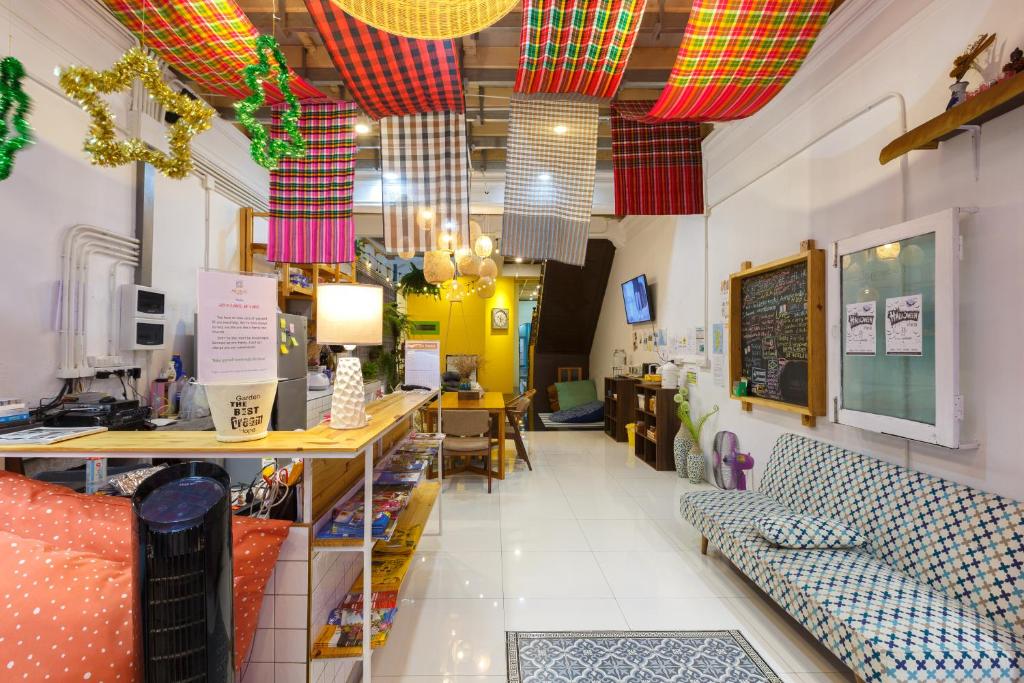 Posezení v ubytování Aekkeko hostel