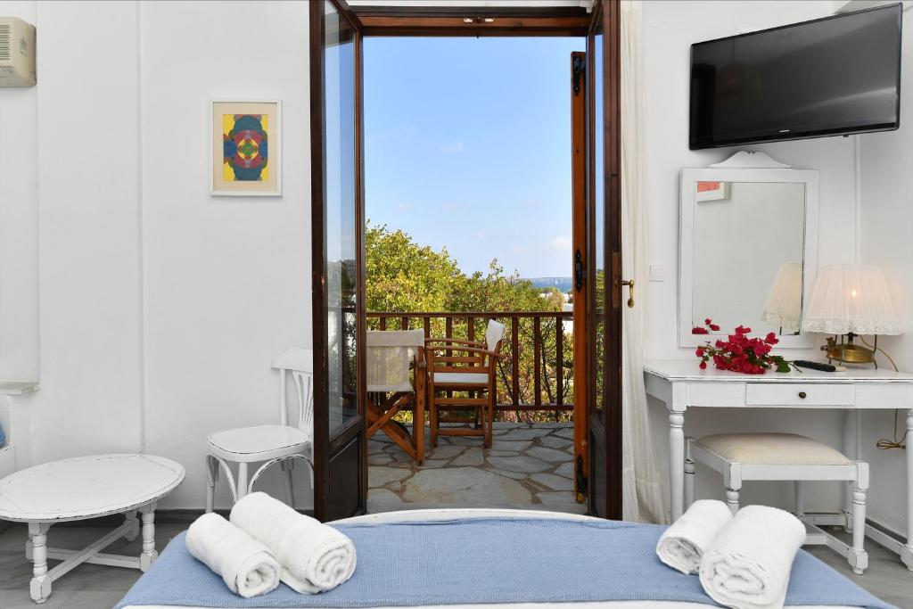 Balkón nebo terasa v ubytování Hotel Swiss Home