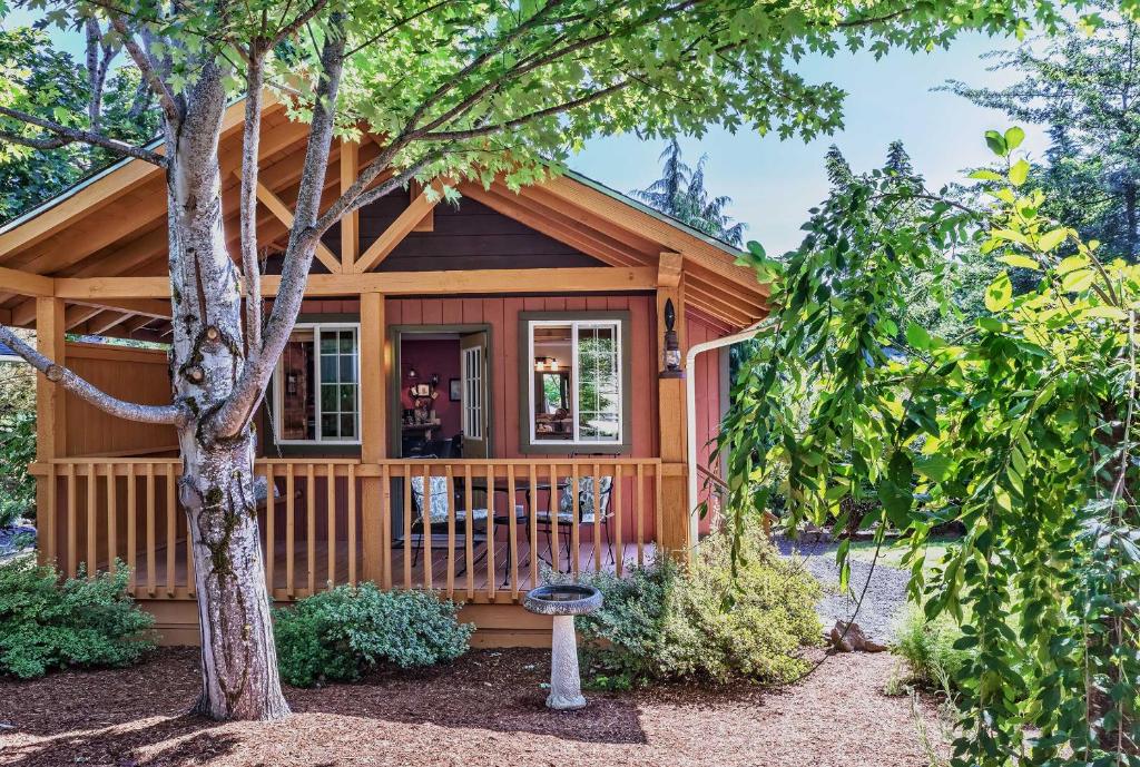 Zahrada ubytování Carson Ridge Luxury Cabins