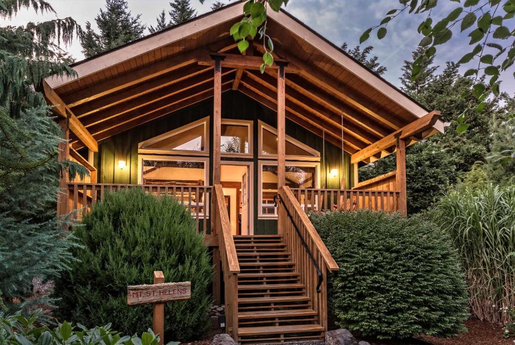 Zahrada ubytování Carson Ridge Luxury Cabins