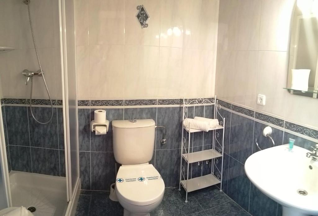 Koupelna v ubytování Hotel Montemar