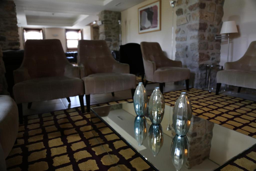 Uma rea de estar em INATEL Linhares da Beira Hotel Rural