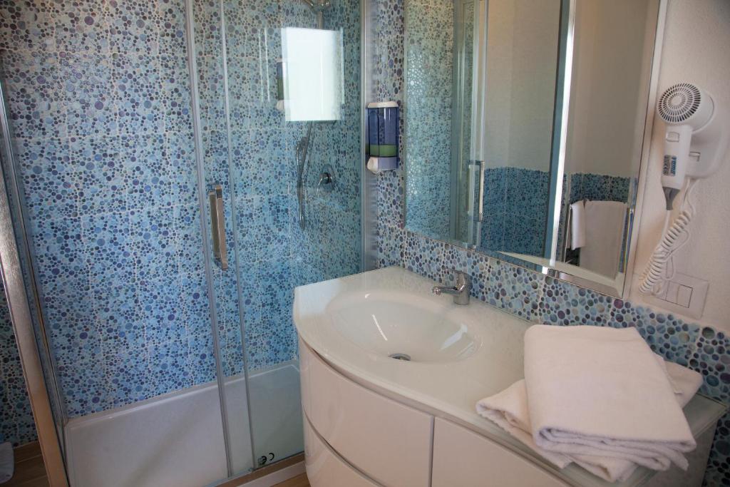 Koupelna v ubytování Hotel La Contessa