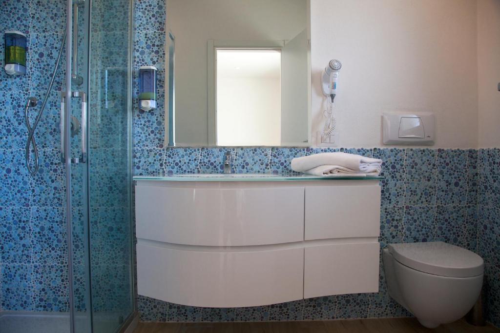 Koupelna v ubytování Hotel La Contessa
