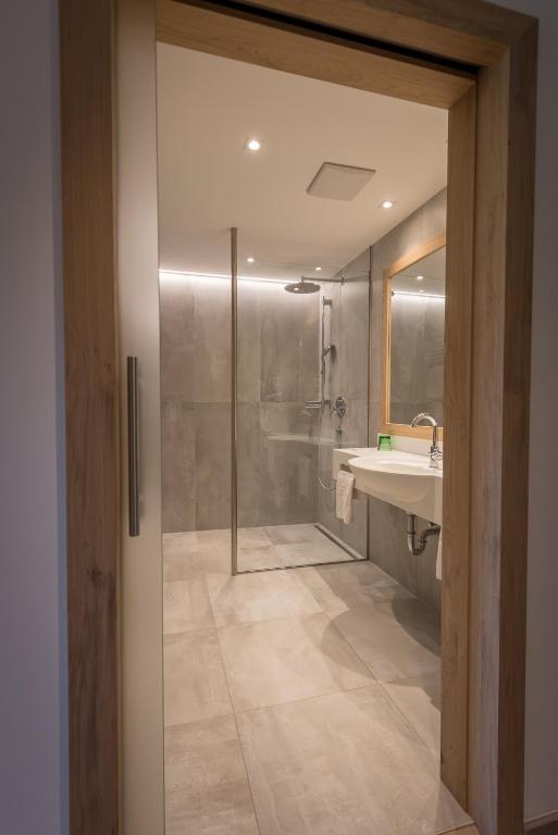 Koupelna v ubytování Hotel Gasthof Mostwastl