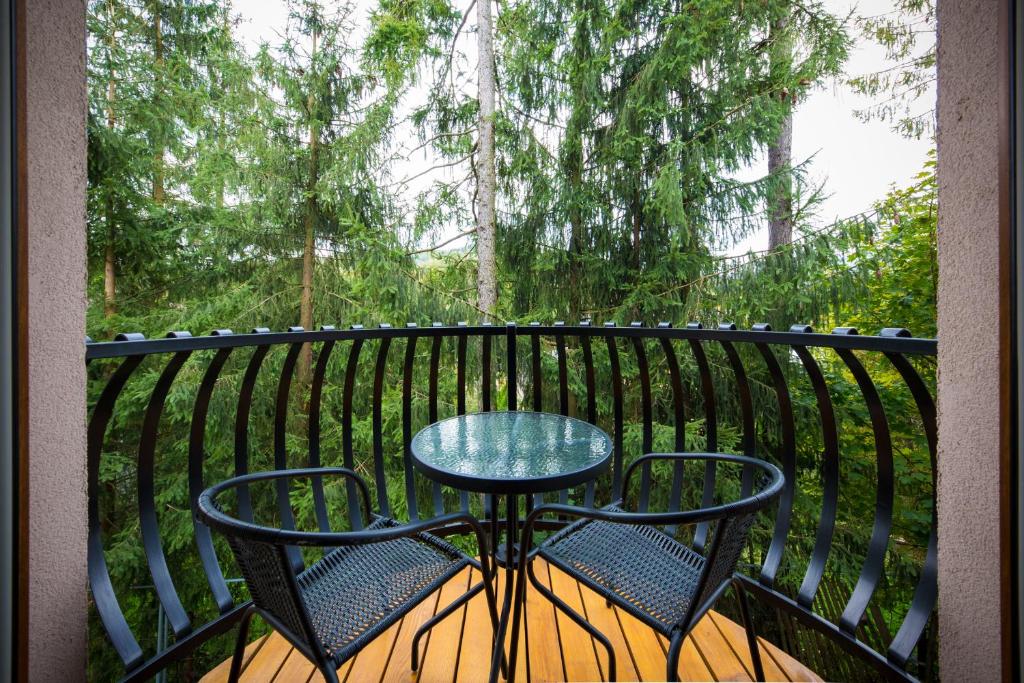 Balkón nebo terasa v ubytování Willa Miła