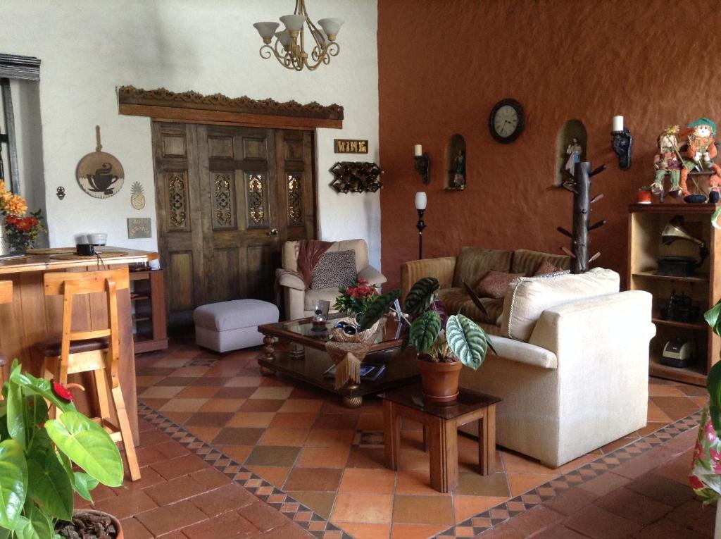 Posezení v ubytování HOTEL LA POSADA DEL ZAGUÁN