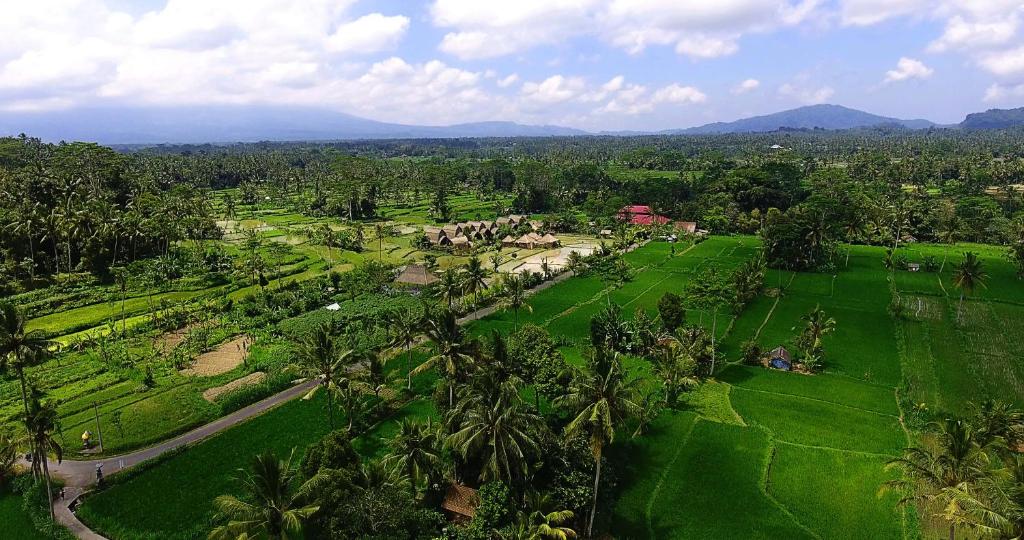 Ptičja perspektiva nastanitve De Klumpu Bali Eco Tradi Stay