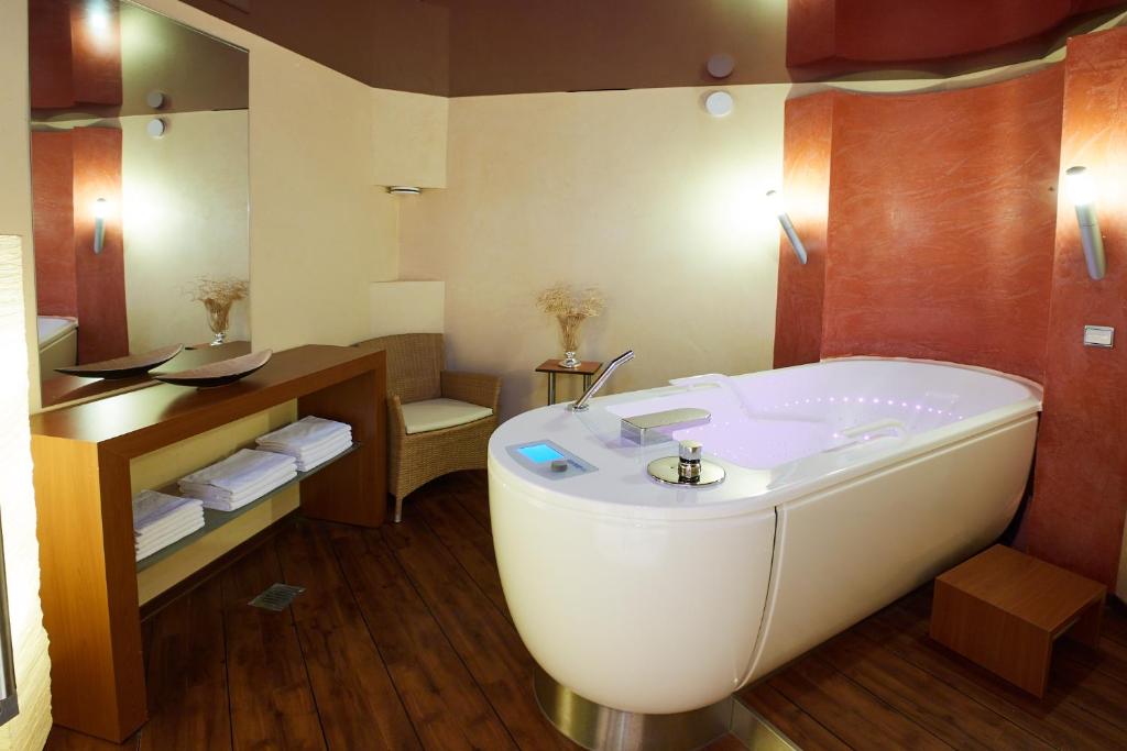Koupelna v ubytování Hotel Wiedemann