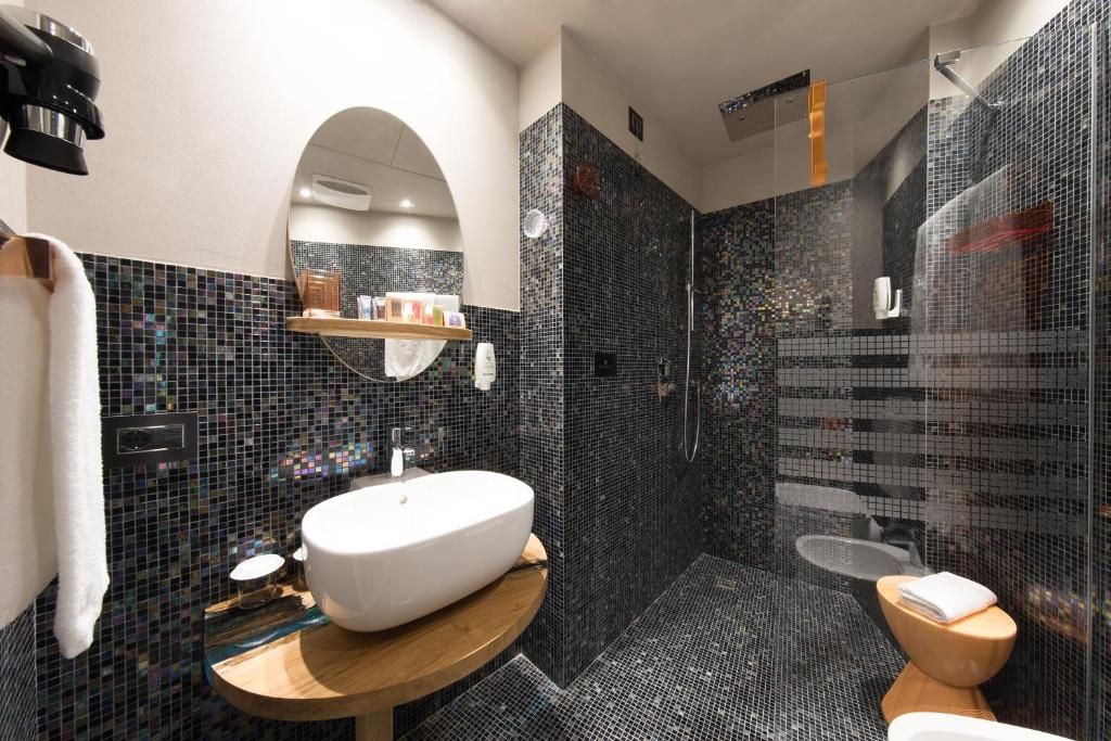 Koupelna v ubytování Hotel Firenze