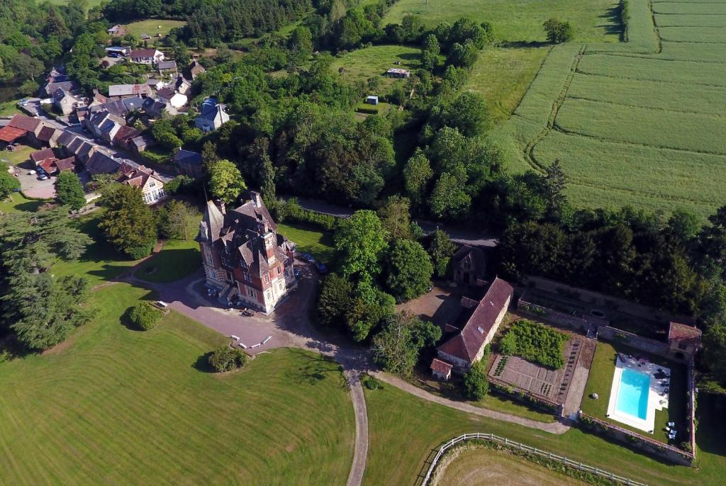 Letecký snímek ubytování Le Manoir de Bénédicte B&B