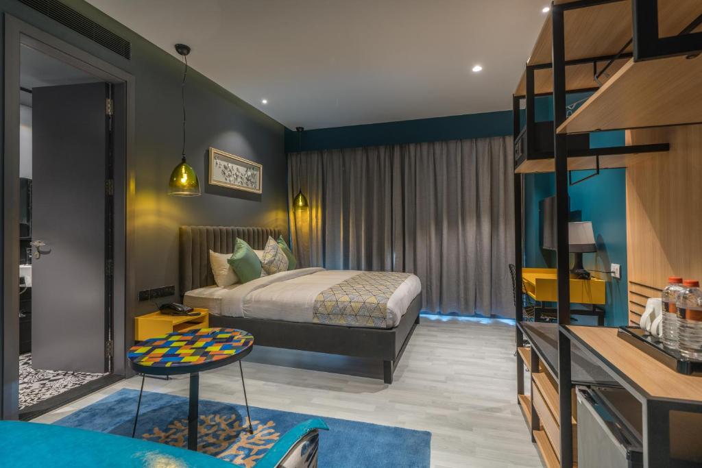 Postel nebo postele na pokoji v ubytování Hotel B plus L