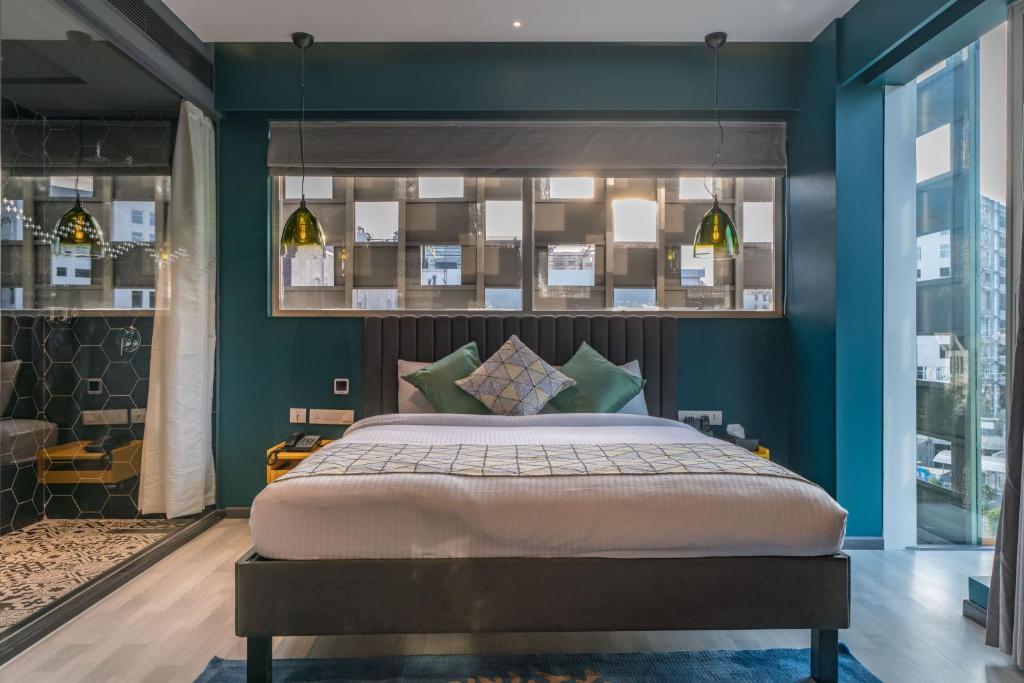 Postel nebo postele na pokoji v ubytování Hotel B plus L