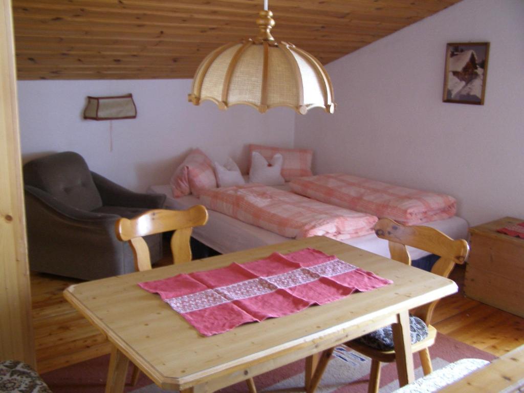 Posezení v ubytování Plattnerhof Kaunertal