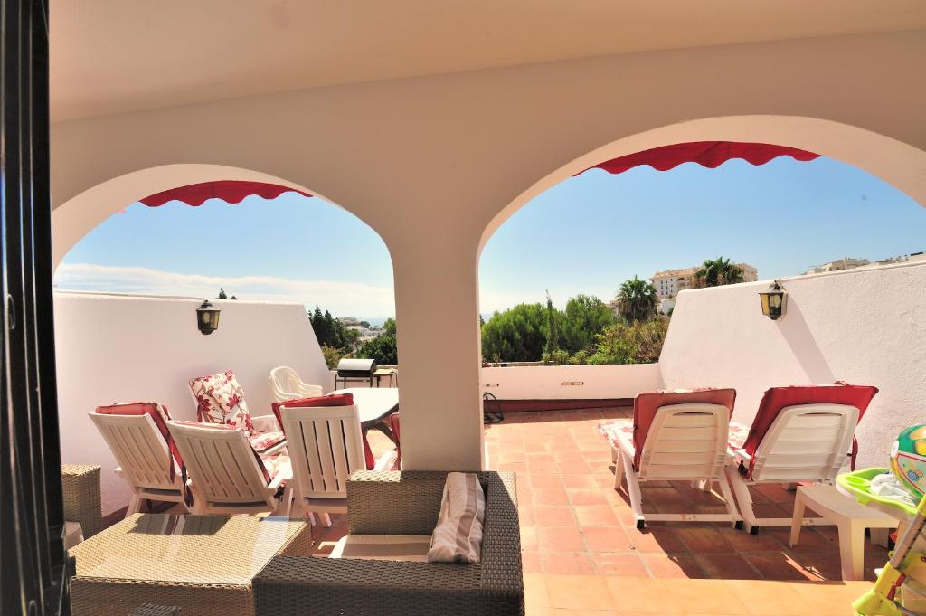 Χώρος καθιστικού στο Chalet H GOLF
