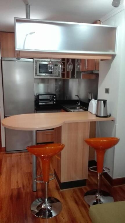 Kuchyň nebo kuchyňský kout v ubytování Austral Rentahome Américo Vespucio Norte