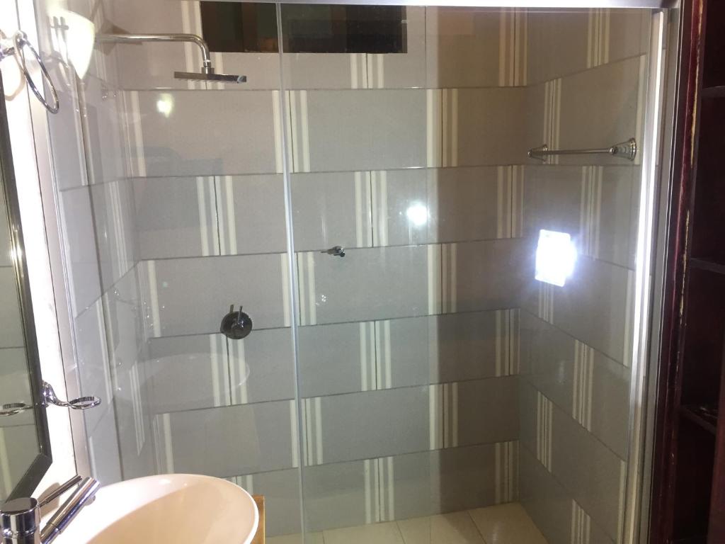 Koupelna v ubytování Hotel Coatlicue