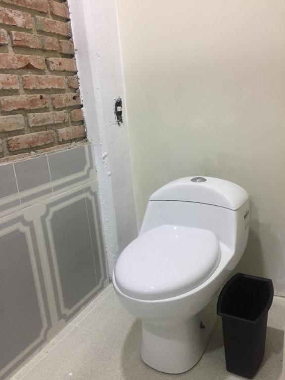 Koupelna v ubytování Hotel Coatlicue